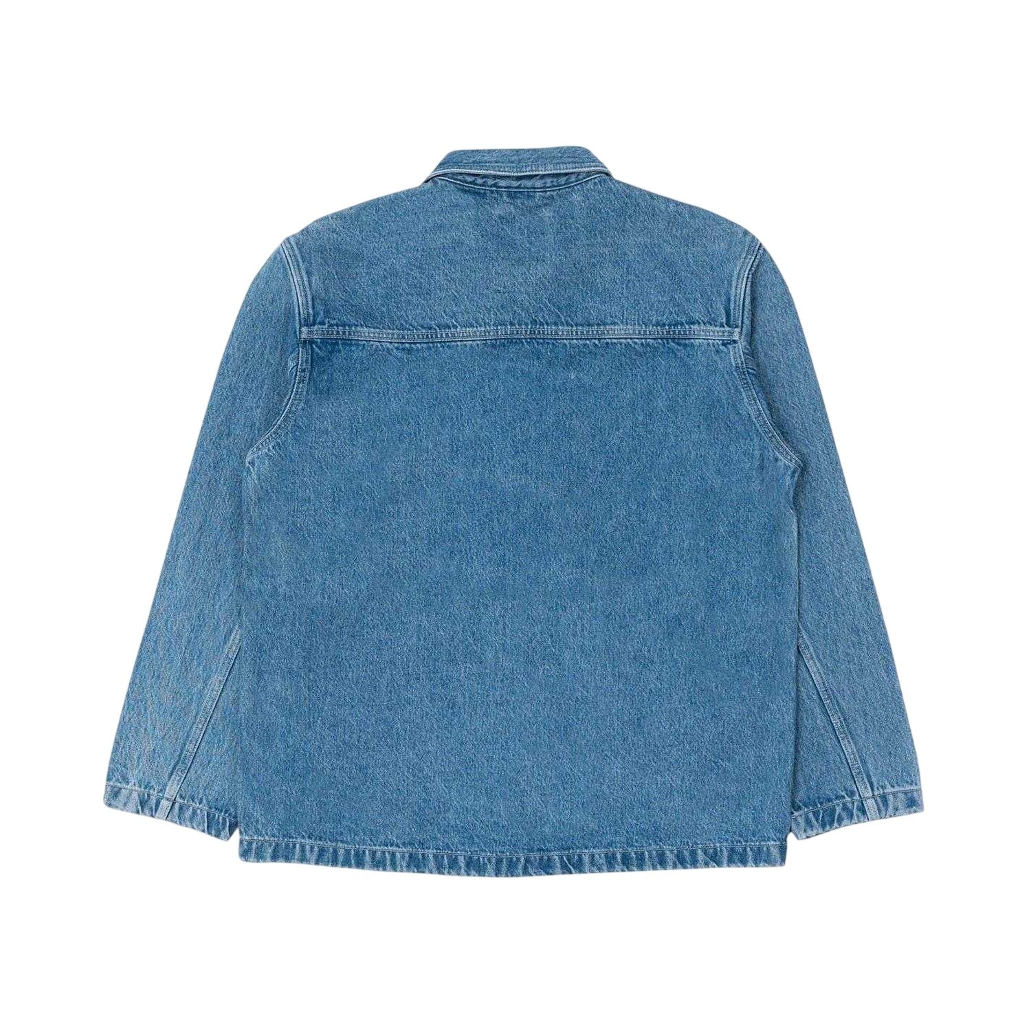 Sky Blue - Back - Dr Denim Mens Denim Drop Shoulder Jacket