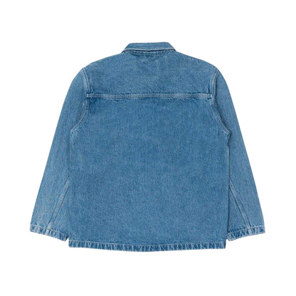 Sky Blue - Back - Dr Denim Mens Denim Drop Shoulder Jacket
