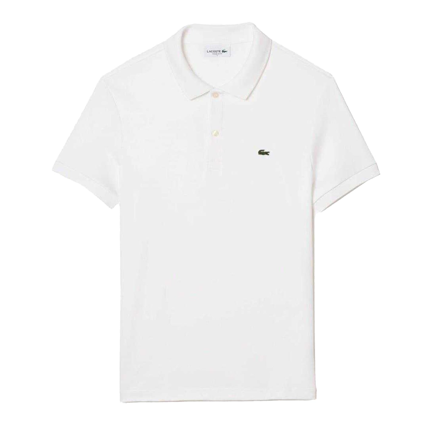 White - Front - Lacoste Mens Pima Cotton Short-Sleeved Polo Shirt