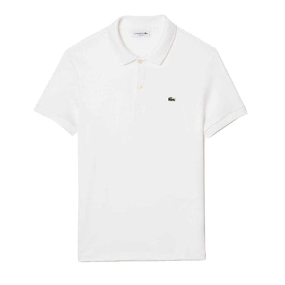 White - Front - Lacoste Mens Pima Cotton Short-Sleeved Polo Shirt