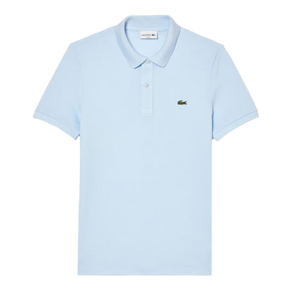 Blue - Front - Lacoste Mens Pima Cotton Short-Sleeved Polo Shirt