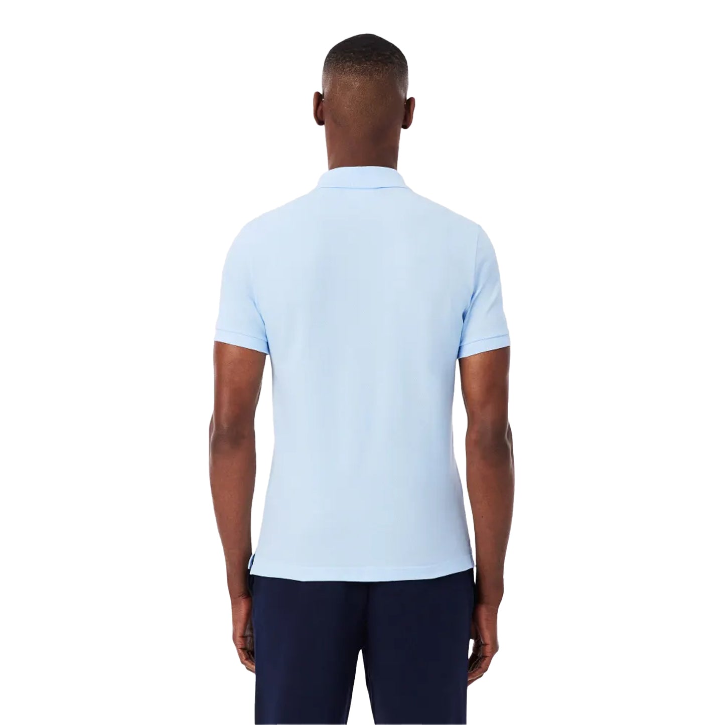 Blue - Back - Lacoste Mens Pima Cotton Short-Sleeved Polo Shirt