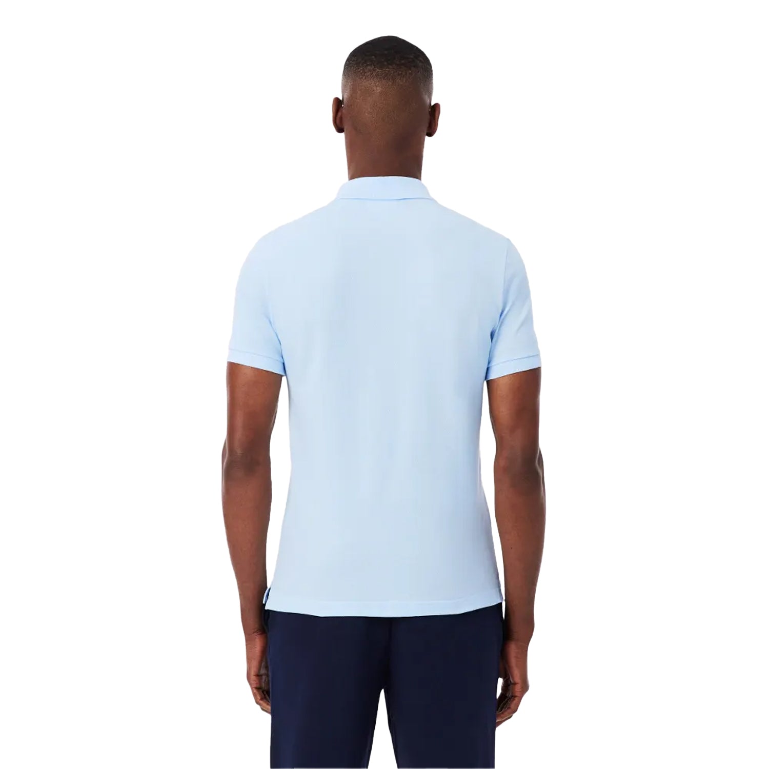 Blue - Back - Lacoste Mens Pima Cotton Short-Sleeved Polo Shirt