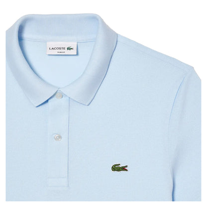 Blue - Side - Lacoste Mens Pima Cotton Short-Sleeved Polo Shirt