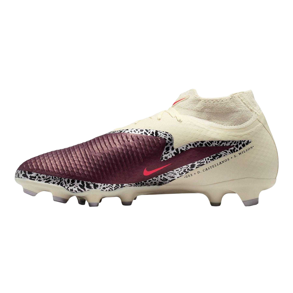Burgundy-Digital Print - Back - Nike Mens Phantom 6 Academy Firm Ground Football Boots