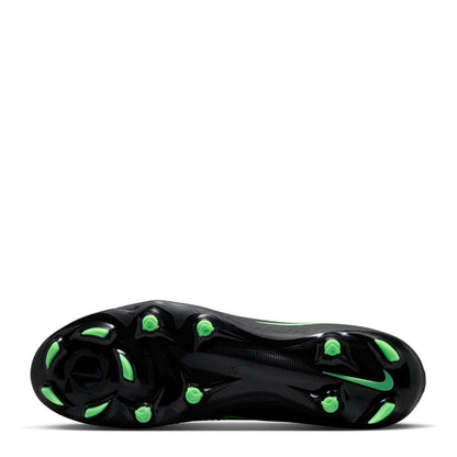 Black-Green - Side - Nike Mens Phantom 6 Academy Firm Ground Football Boots