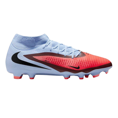 Blue-Purple - Front - Nike Mens Phantom 6 Academy Firm Ground Football Boots