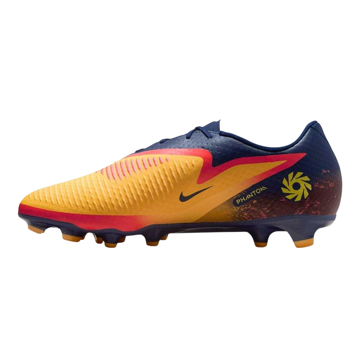 Orange-Volt - Side - Nike Mens Academy Firm Ground Football Boots