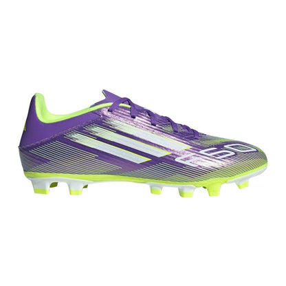 Purple-White - Front - Adidas Mens F50 League Firm Ground Football Boots