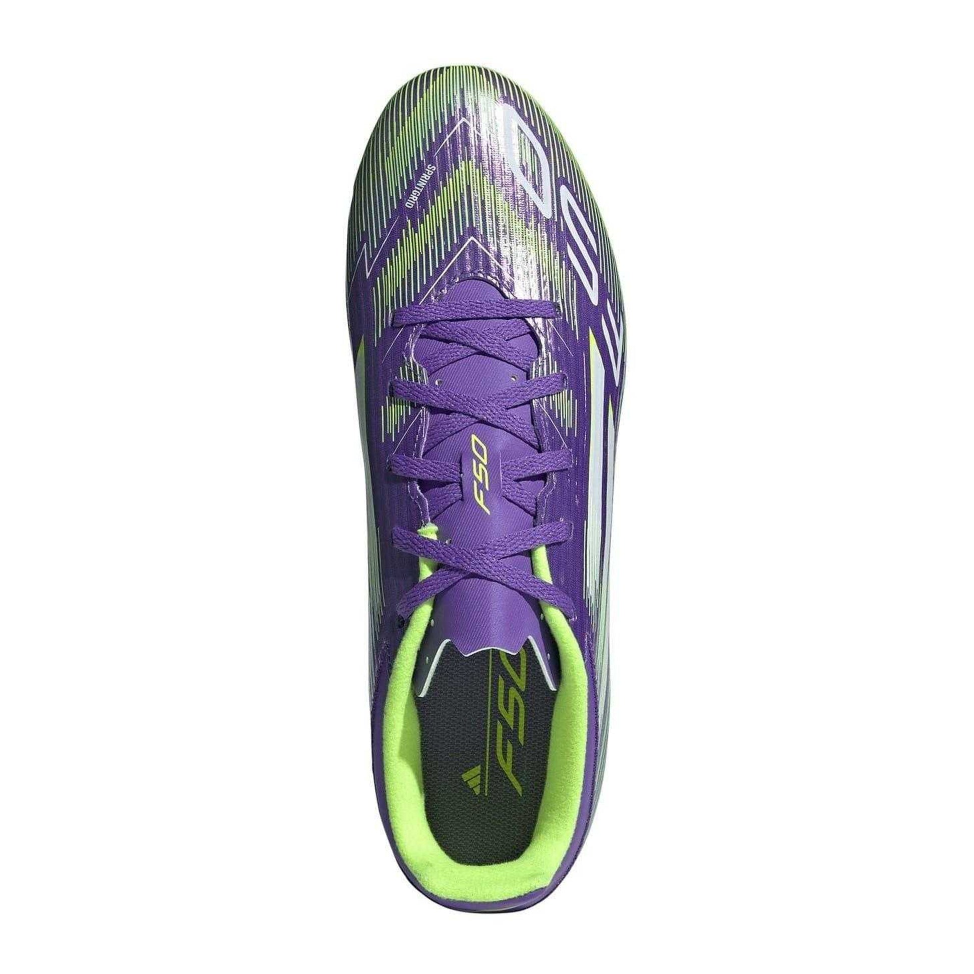 Purple-White - Lifestyle - Adidas Mens F50 League Firm Ground Football Boots
