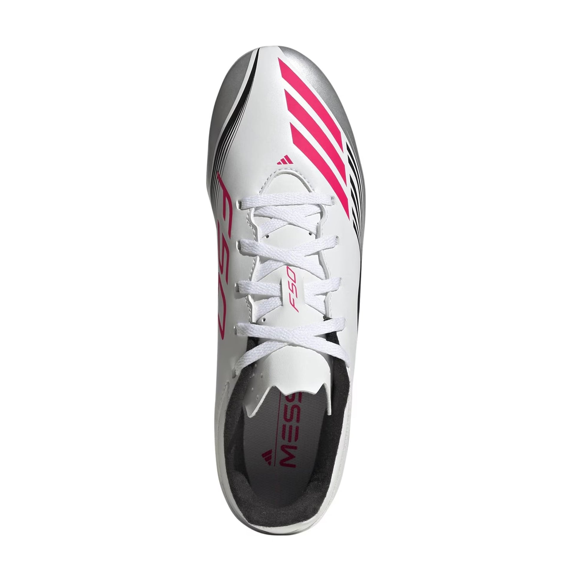 White-Red - Lifestyle - Adidas Mens F50 League Firm Ground Football Boots