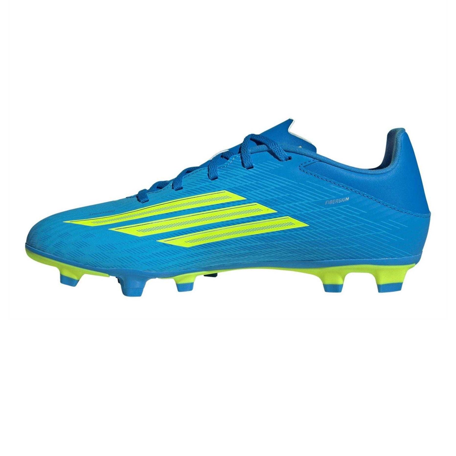 Blue-Yellow - Side - Adidas Mens F50 League Firm Ground Football Boots