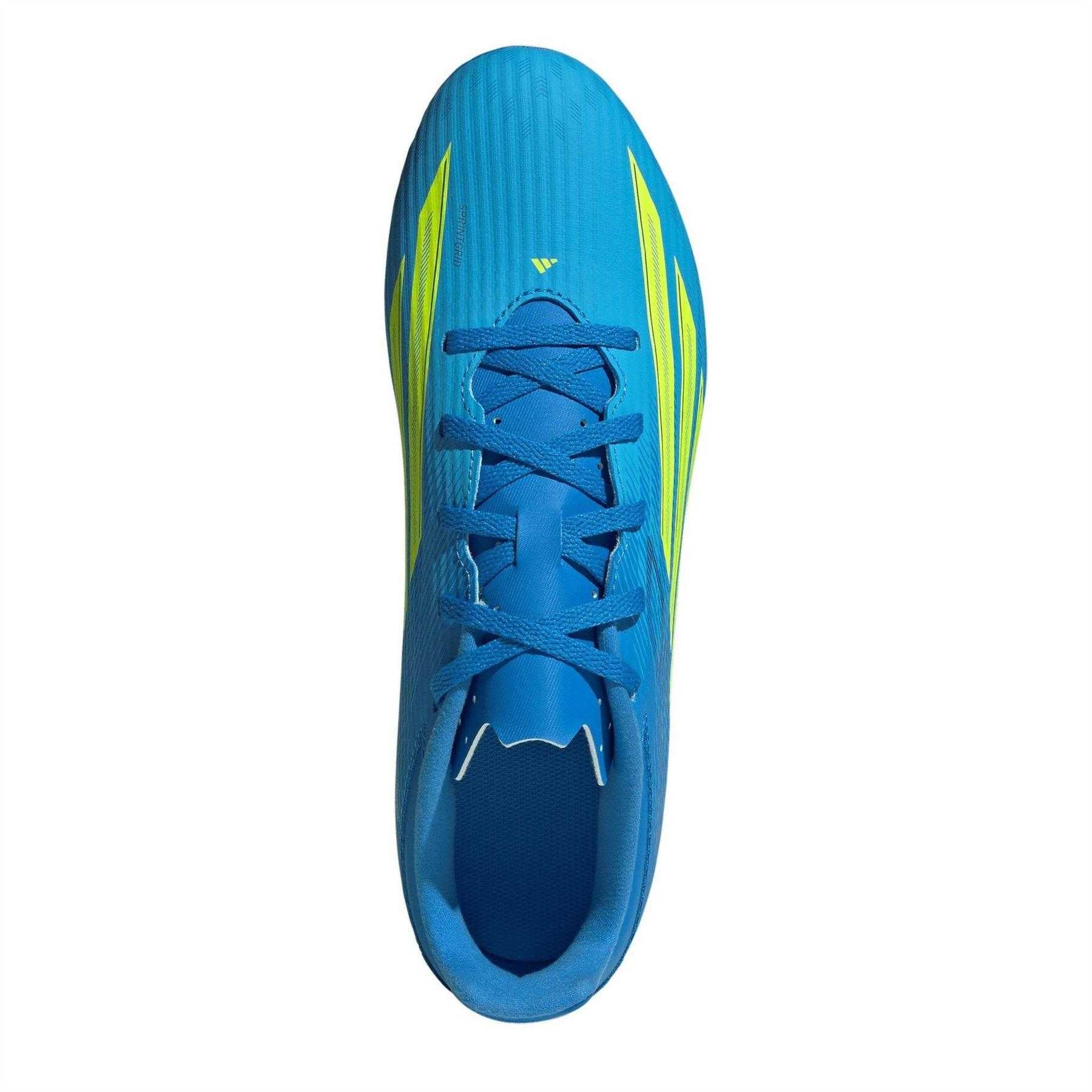 Blue-Yellow - Lifestyle - Adidas Mens F50 League Firm Ground Football Boots