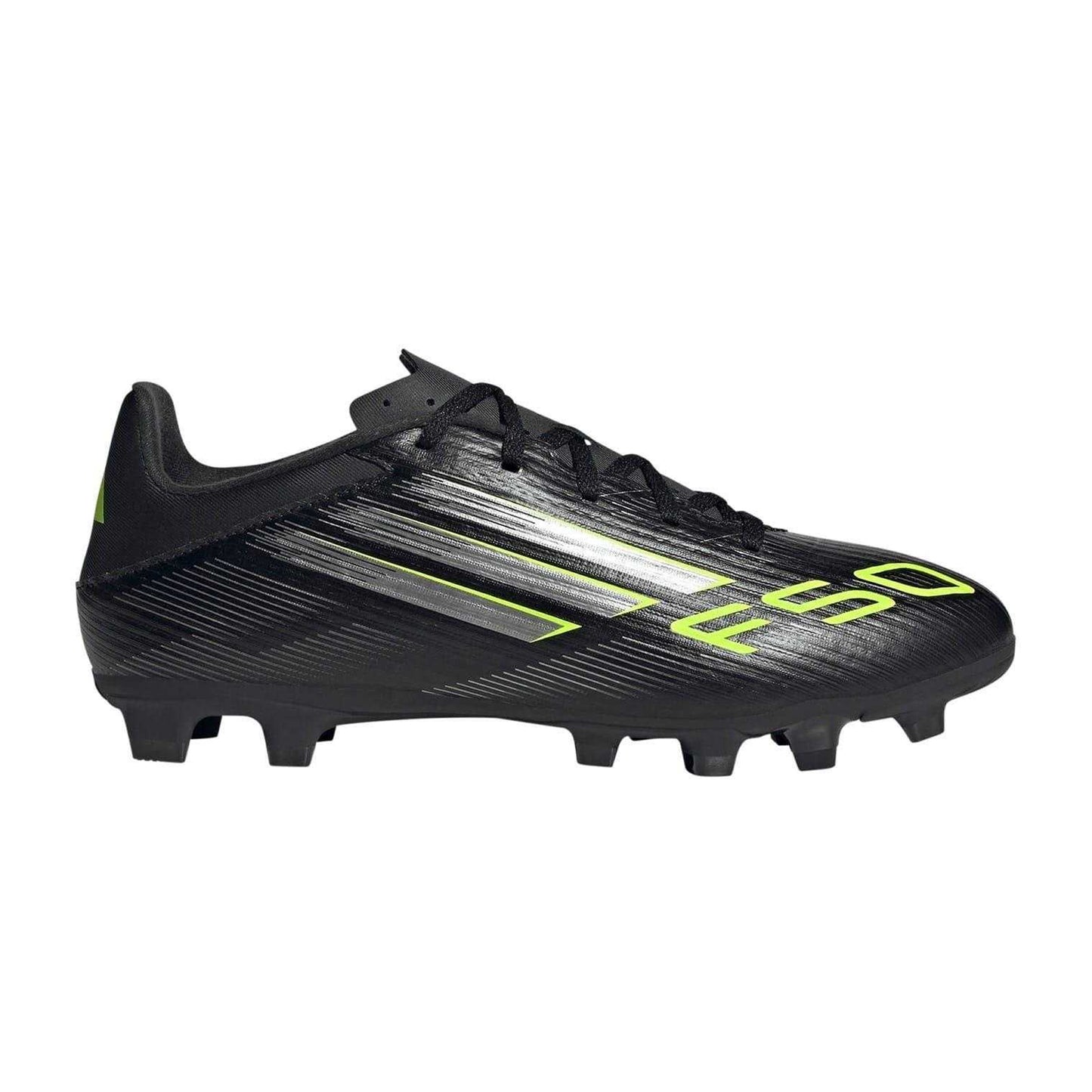 Black-Lemon - Front - Adidas Mens F50 League Firm Ground Football Boots
