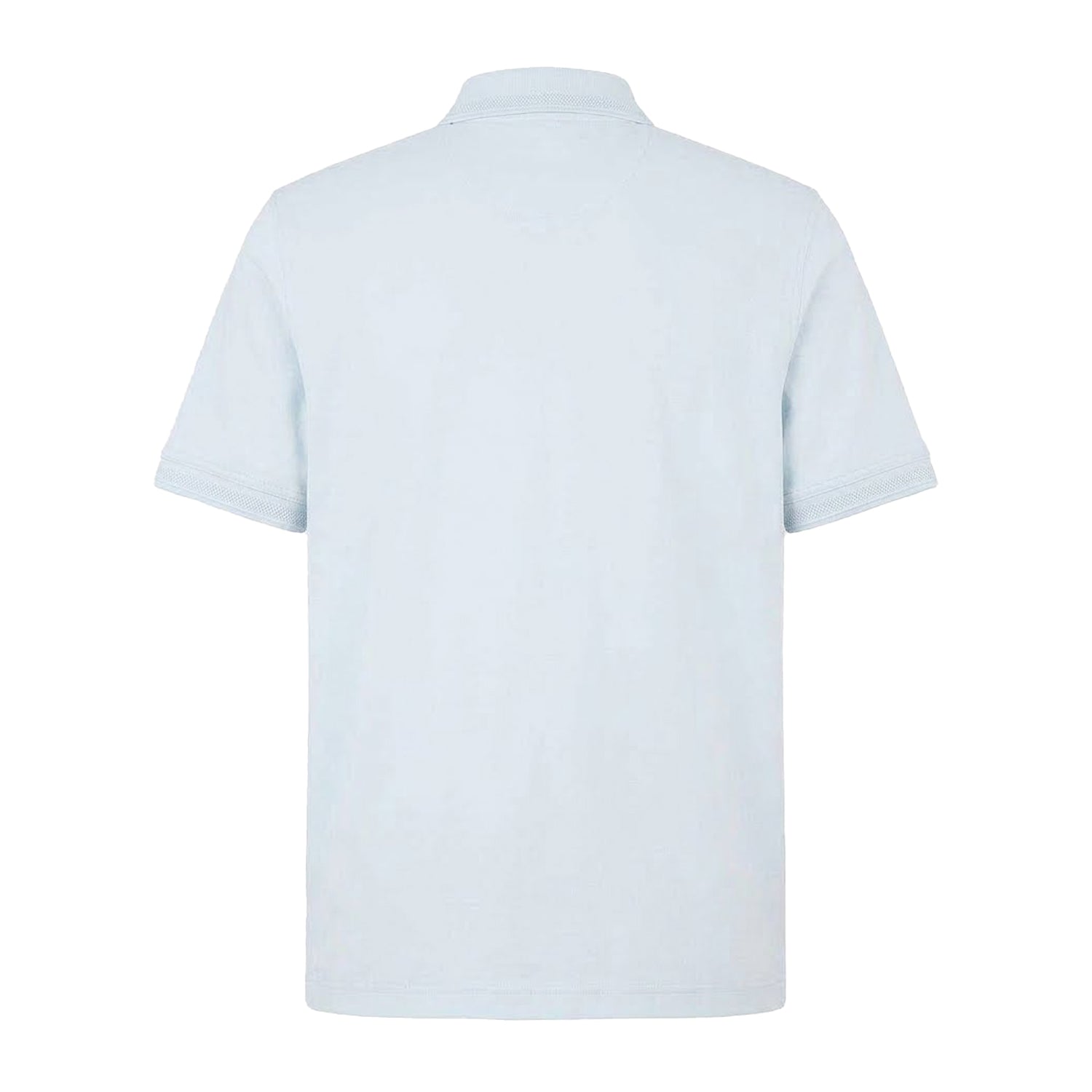 Blue - Back - Boss Mens Interlock Short-Sleeved Polo Shirt