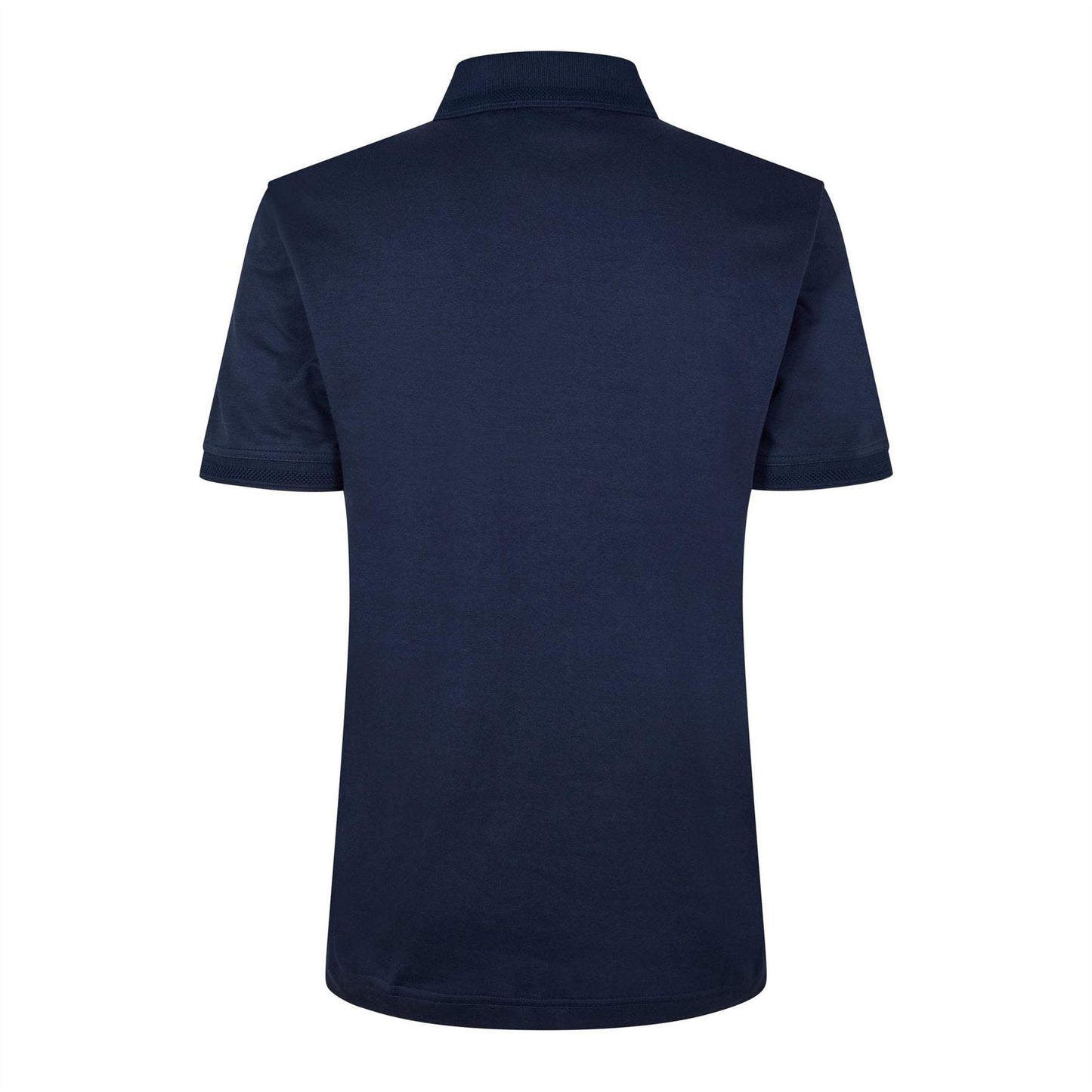 Dark Blue - Back - Boss Mens Interlock Short-Sleeved Polo Shirt