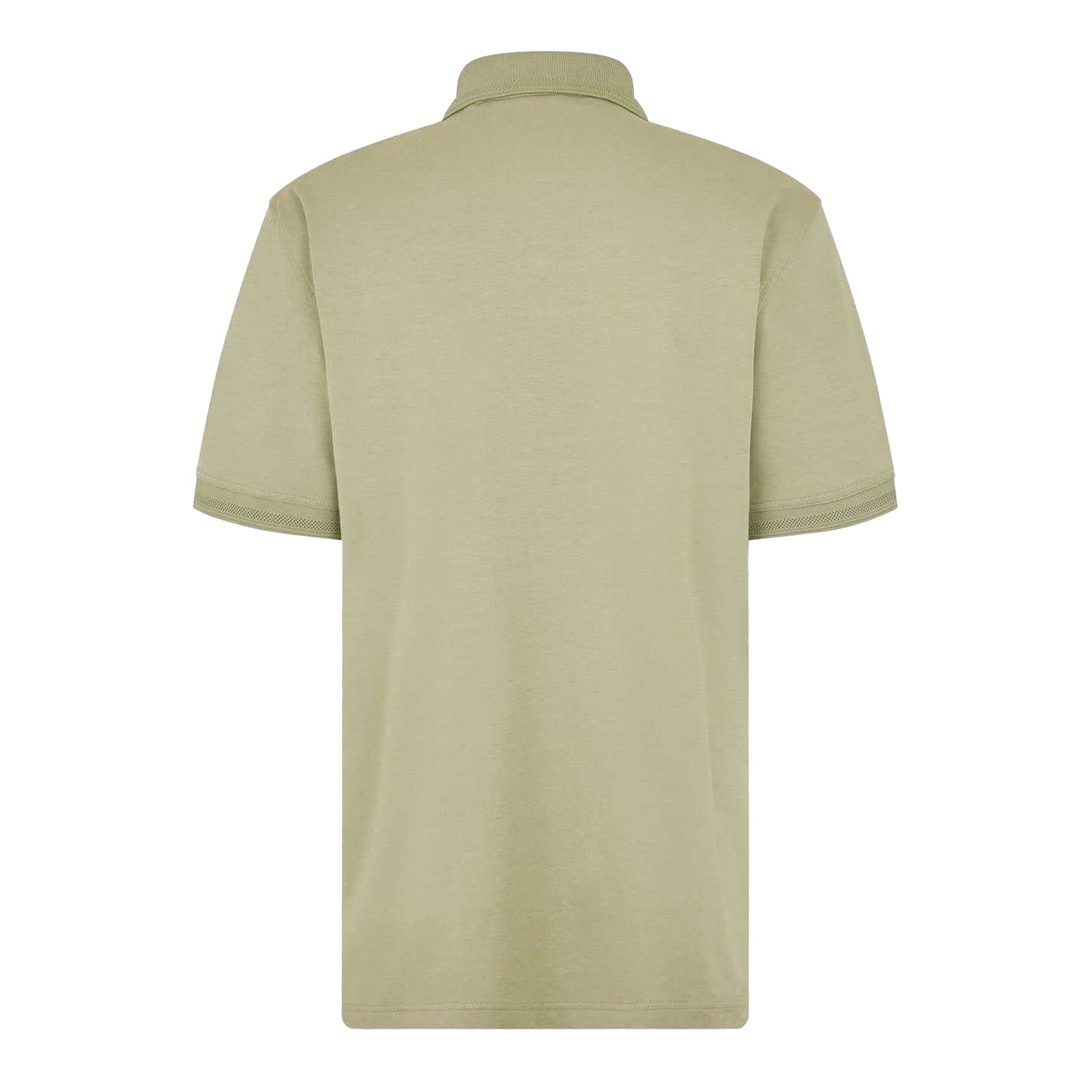 Green - Back - Boss Mens Interlock Short-Sleeved Polo Shirt