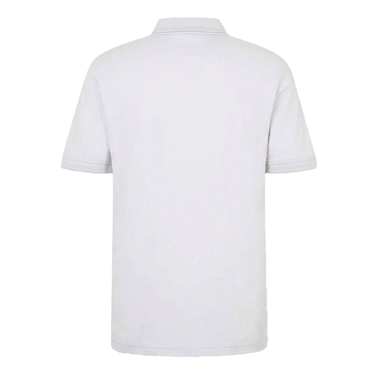 Light Grey-Pastel Grey - Back - Boss Mens Interlock Short-Sleeved Polo Shirt
