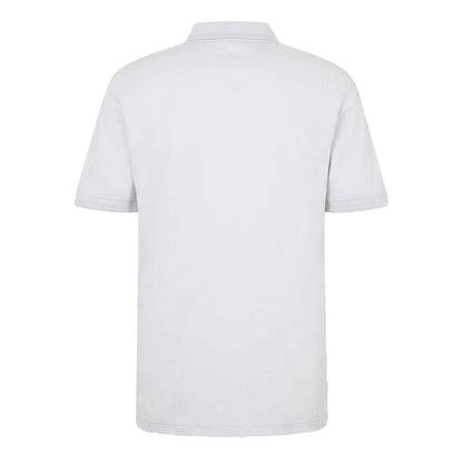 Light Grey-Pastel Grey - Back - Boss Mens Interlock Short-Sleeved Polo Shirt