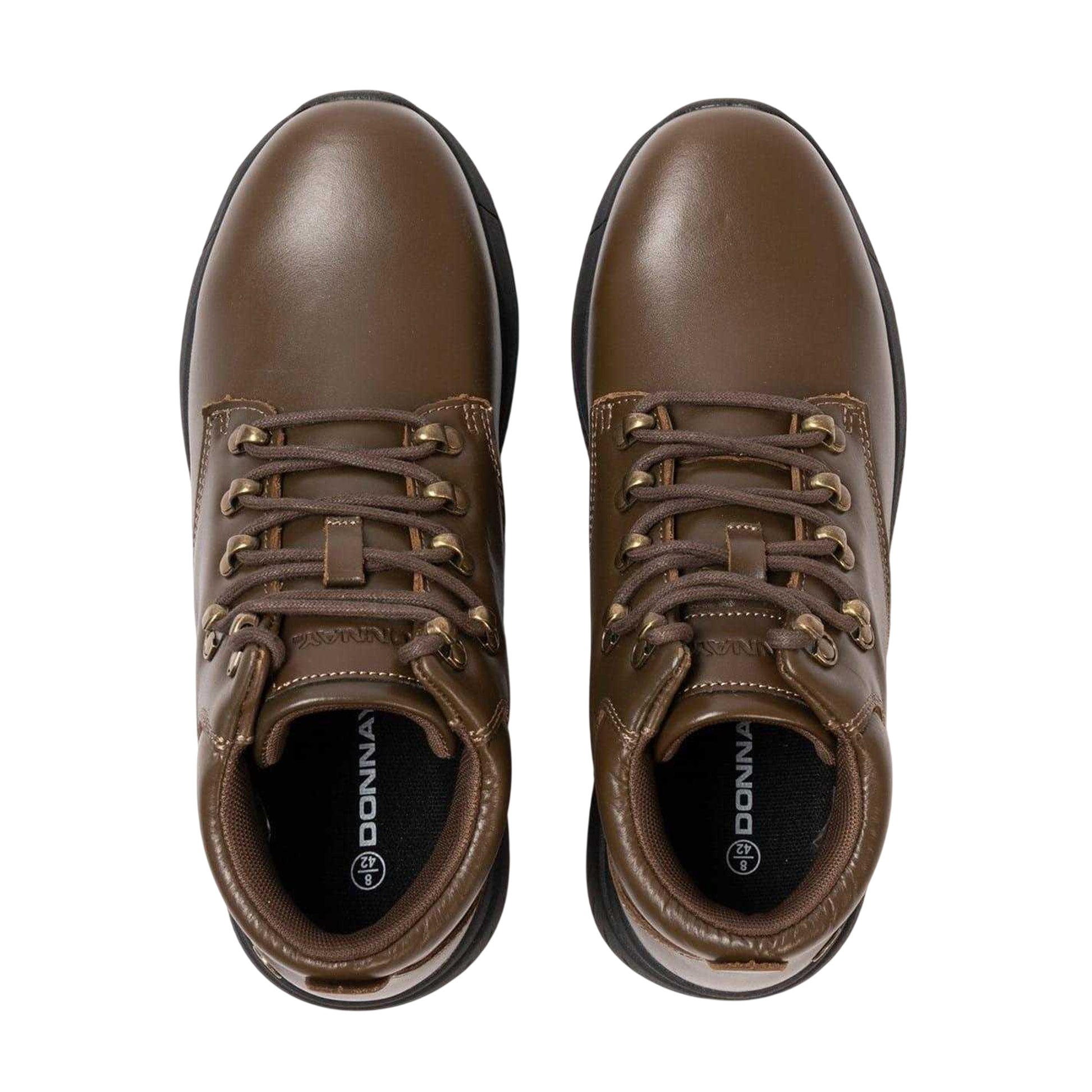 Brown - Lifestyle - Donnay Mens Leather Chukka Boots