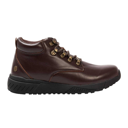 Dark Brown - Front - Donnay Mens Leather Chukka Boots
