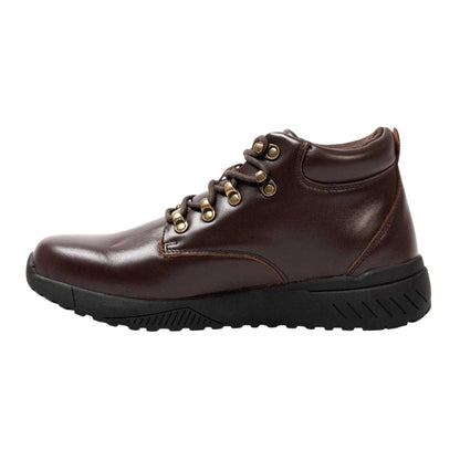 Dark Brown - Side - Donnay Mens Leather Chukka Boots