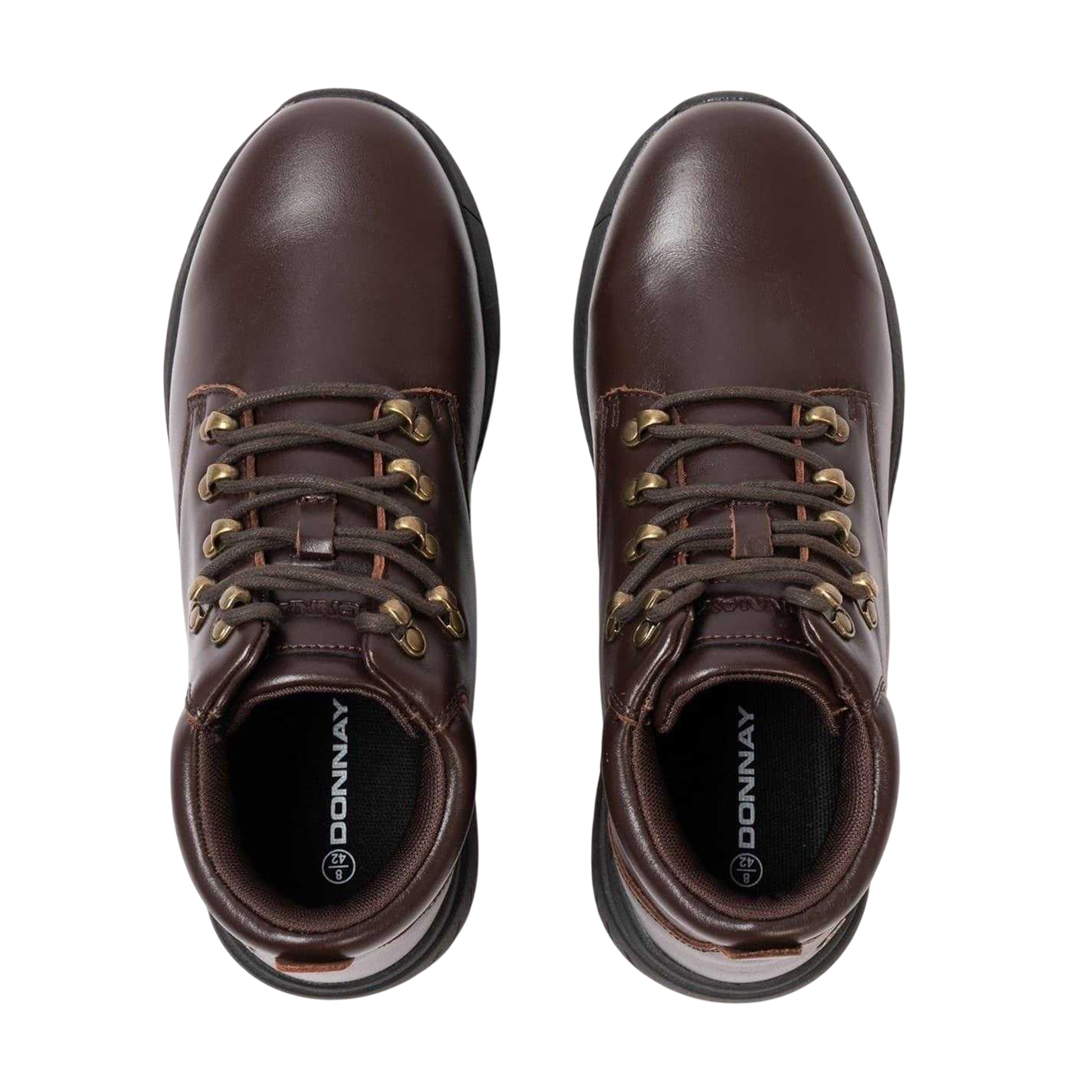 Dark Brown - Lifestyle - Donnay Mens Leather Chukka Boots