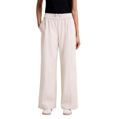 Cream - Side - French Connection Womens-Ladies Tasha Wide Leg Palazzo Trousers