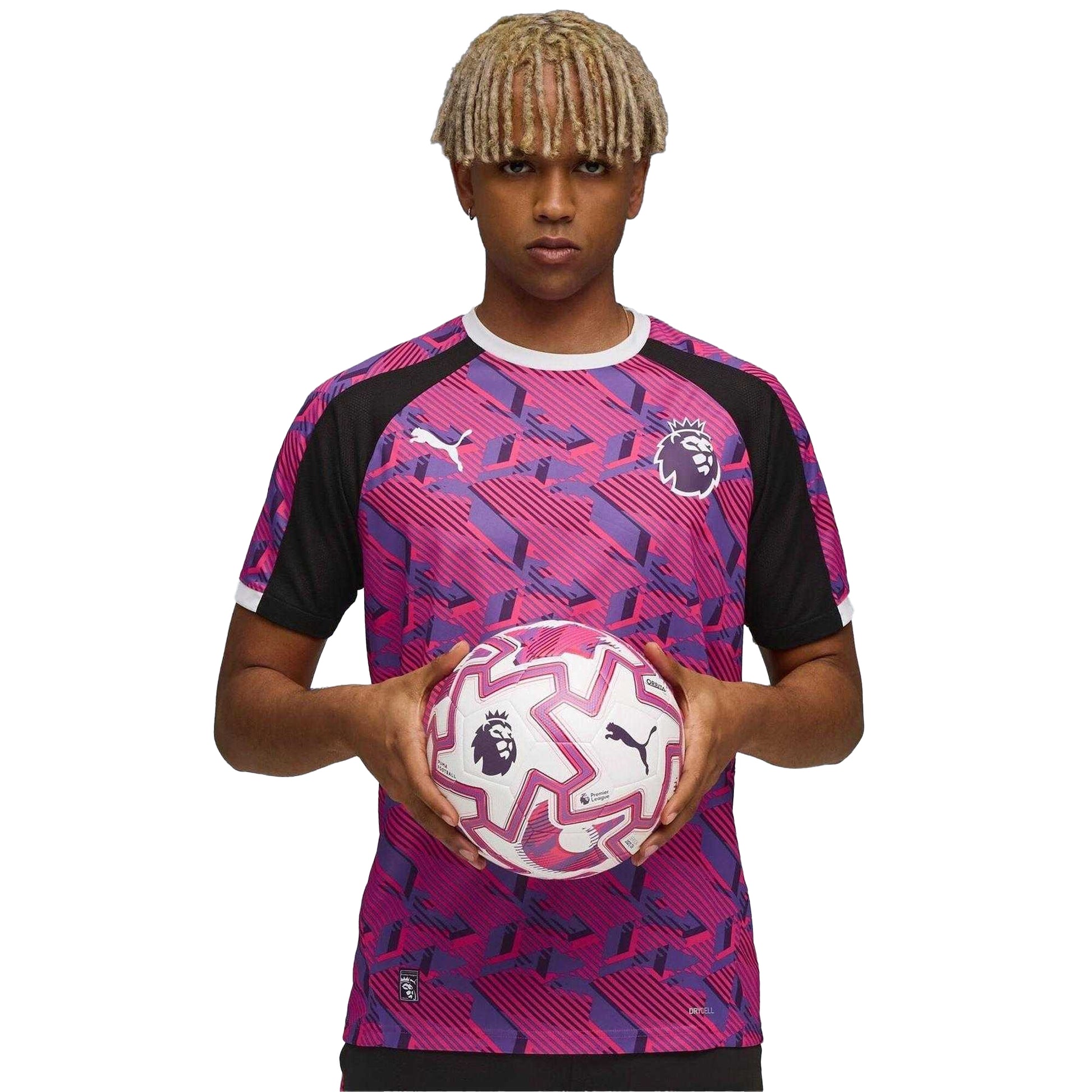 Purple-Black - Side - Puma Mens English Premier League Football Shirt