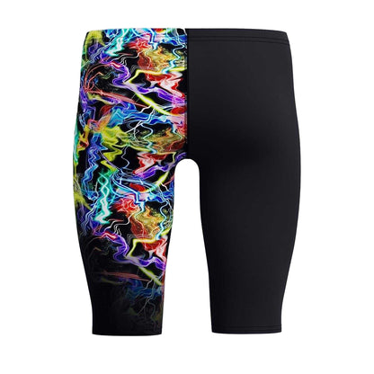 Black - Back - Speedo Mens Graphic Print Slim Jammer Shorts