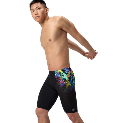 Black - Lifestyle - Speedo Mens Graphic Print Slim Jammer Shorts