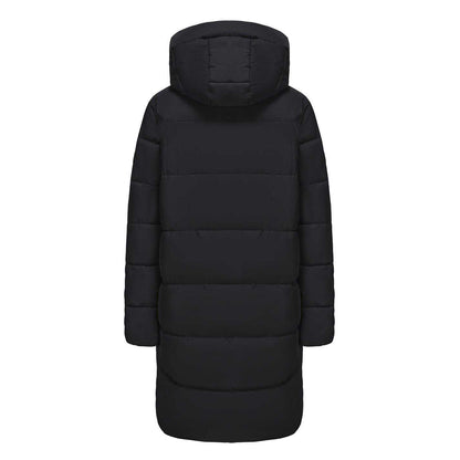 Black - Back - Gelert Womens-Ladies Ottawa Full Zip Long Parka