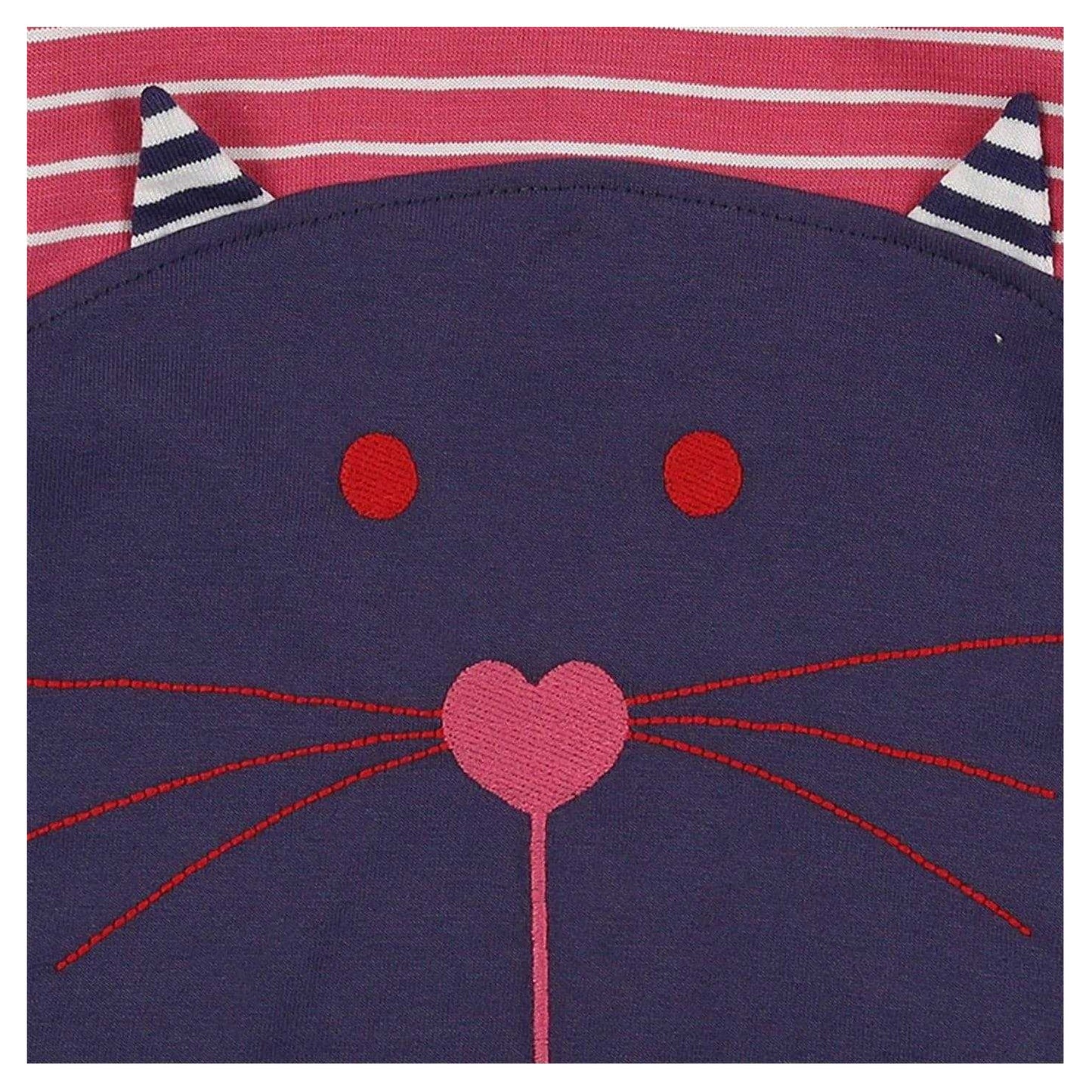 Multiple Choice - Lifestyle - Lilly & Sid Baby Girls Cat Organic Cotton Top & Bottom Set