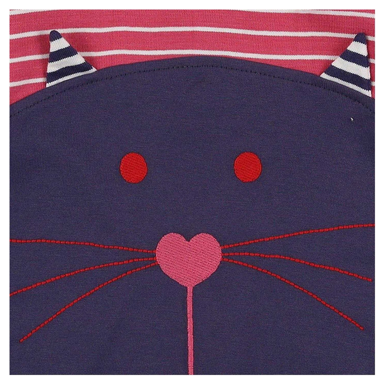 Multiple Choice - Lifestyle - Lilly & Sid Baby Girls Cat Organic Cotton Top & Bottom Set