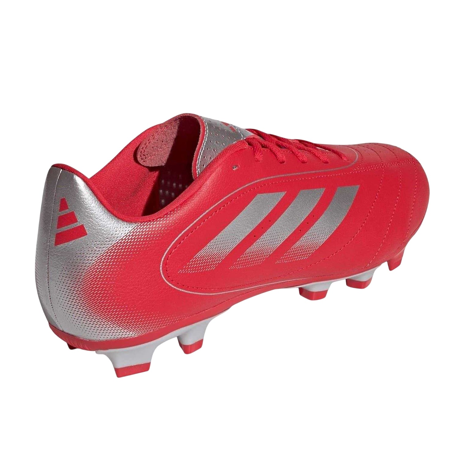 Red-Silver - Back - Adidas Mens Goletto VIII Regular Firm Ground Football Boots