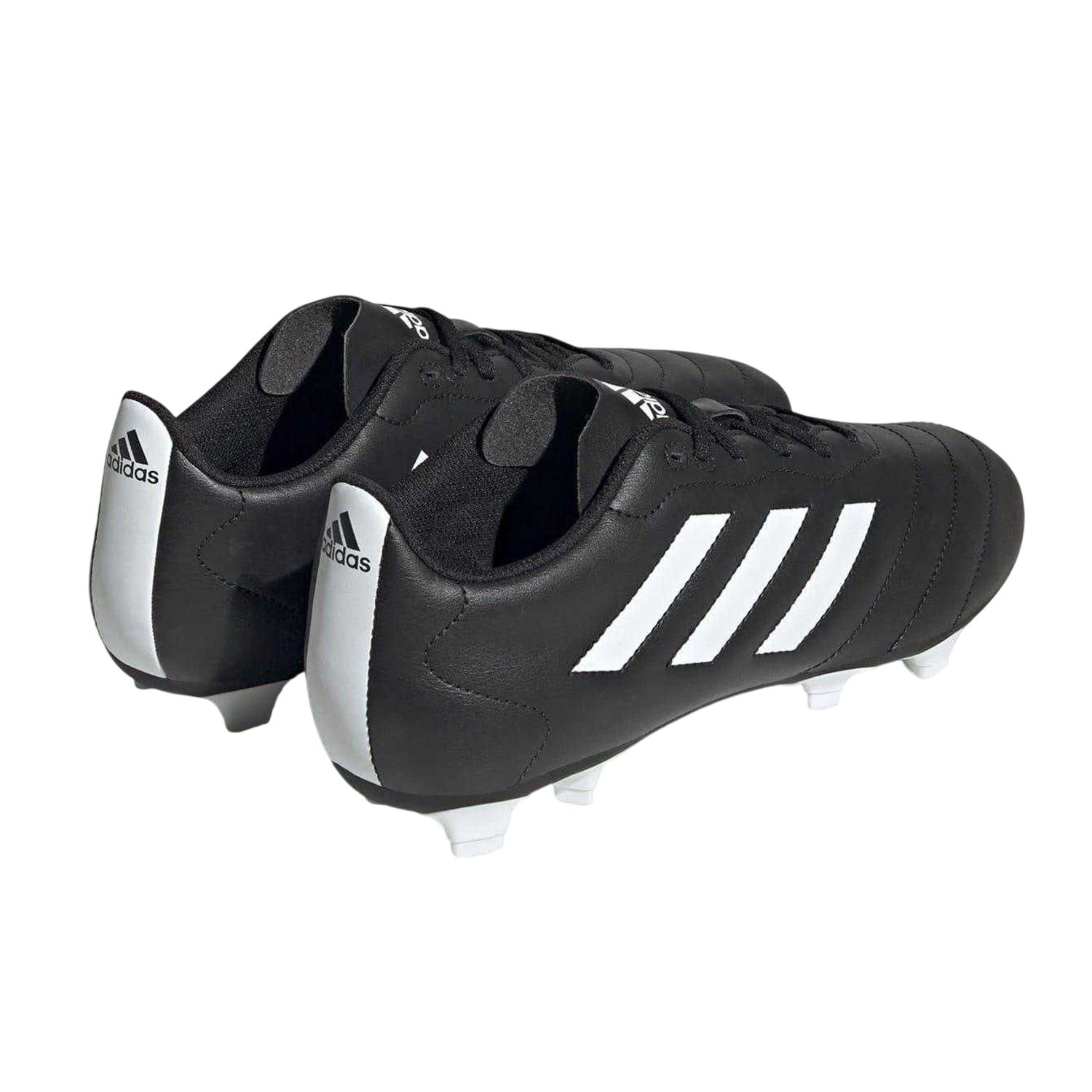 Black-White - Back - Adidas Mens Goletto VIII Regular Firm Ground Football Boots