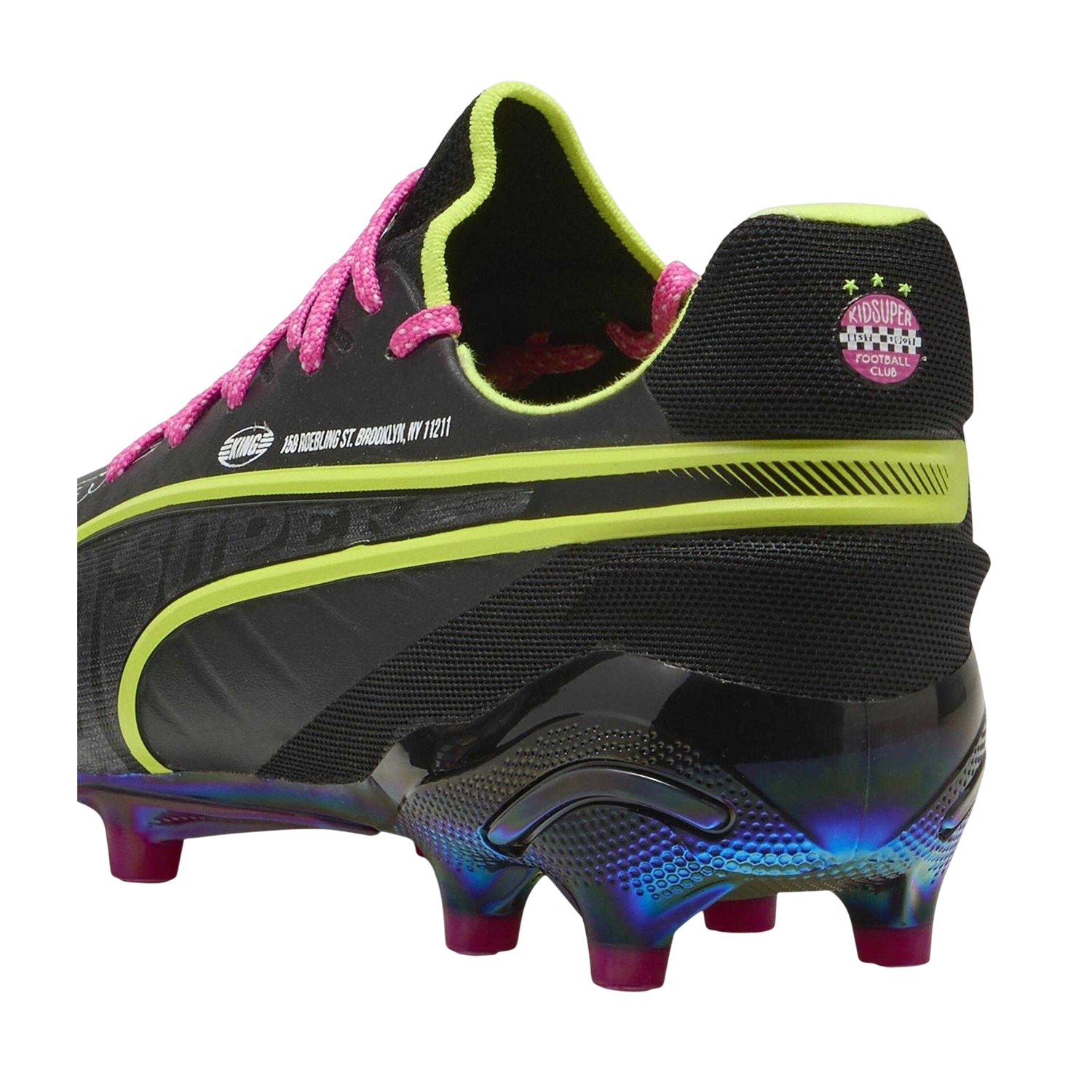Black-Lime-Pink - Back - Puma Mens King Ultimate Firm Ground Football Boots