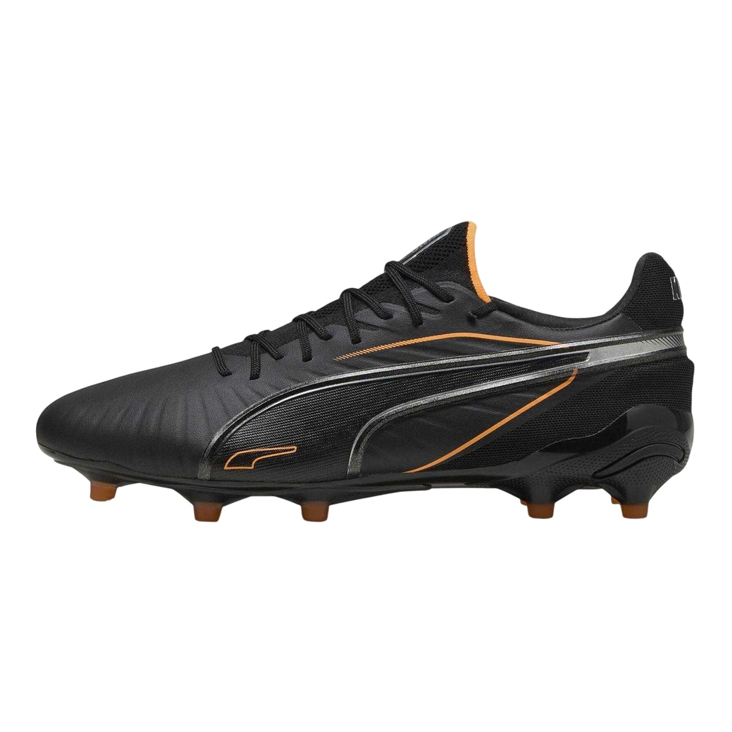 Black-Silver - Side - Puma Mens King Ultimate Firm Ground Football Boots