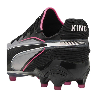 Silver-Black - Back - Puma Mens King Ultimate Firm Ground Football Boots