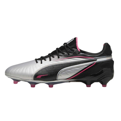 Silver-Black - Side - Puma Mens King Ultimate Firm Ground Football Boots