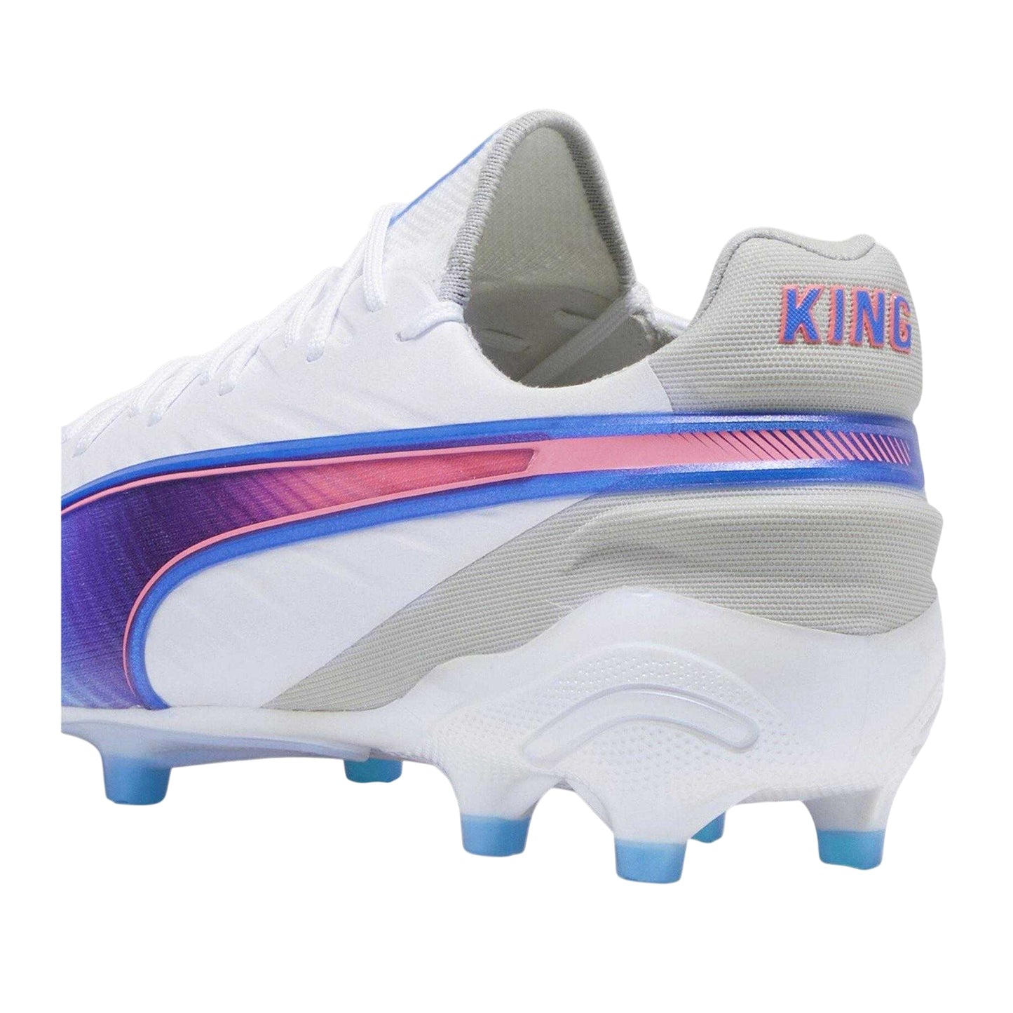 White-Blue-Grey - Back - Puma Mens King Ultimate Firm Ground Football Boots