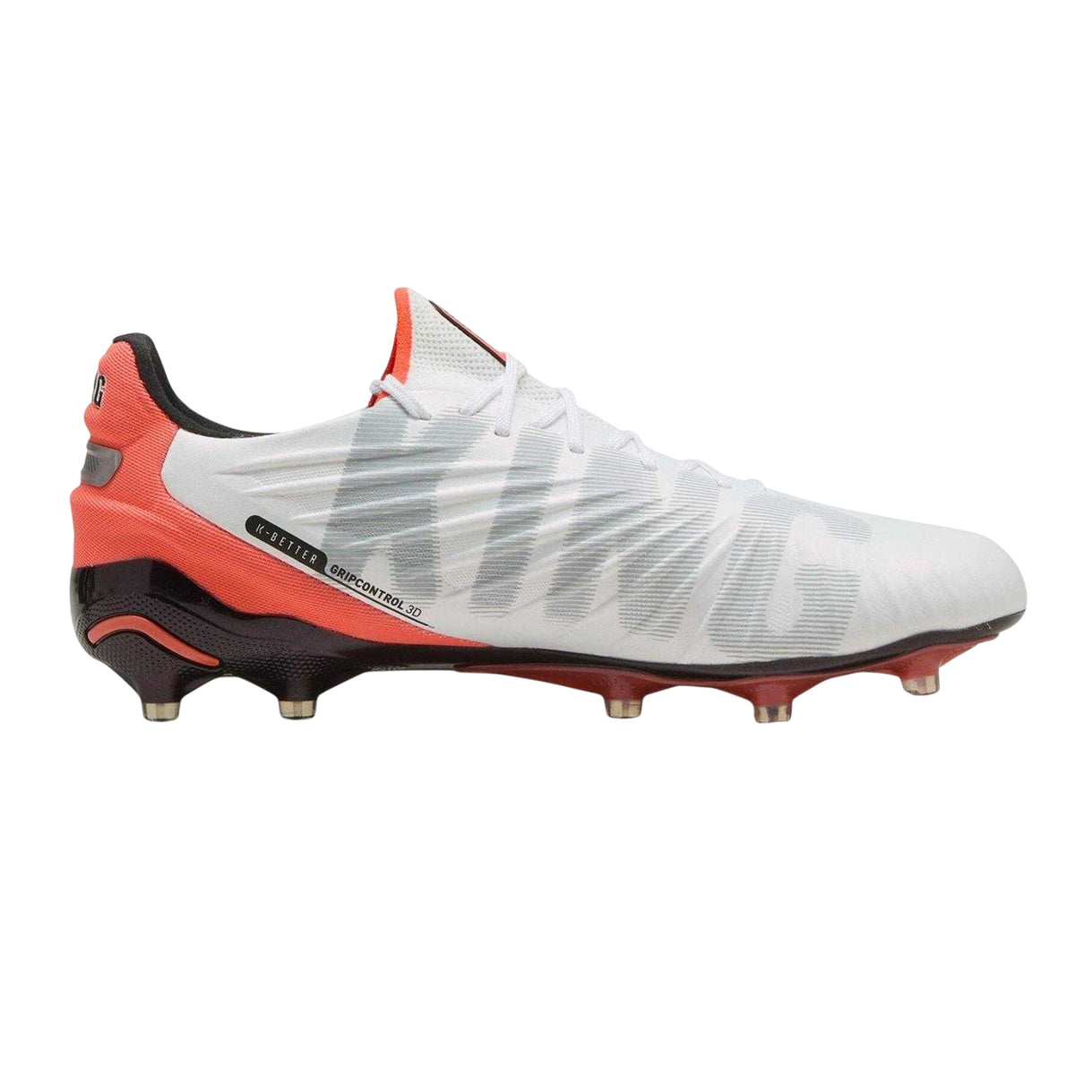 White-Red - Front - Puma Mens King Ultimate Firm Ground Football Boots