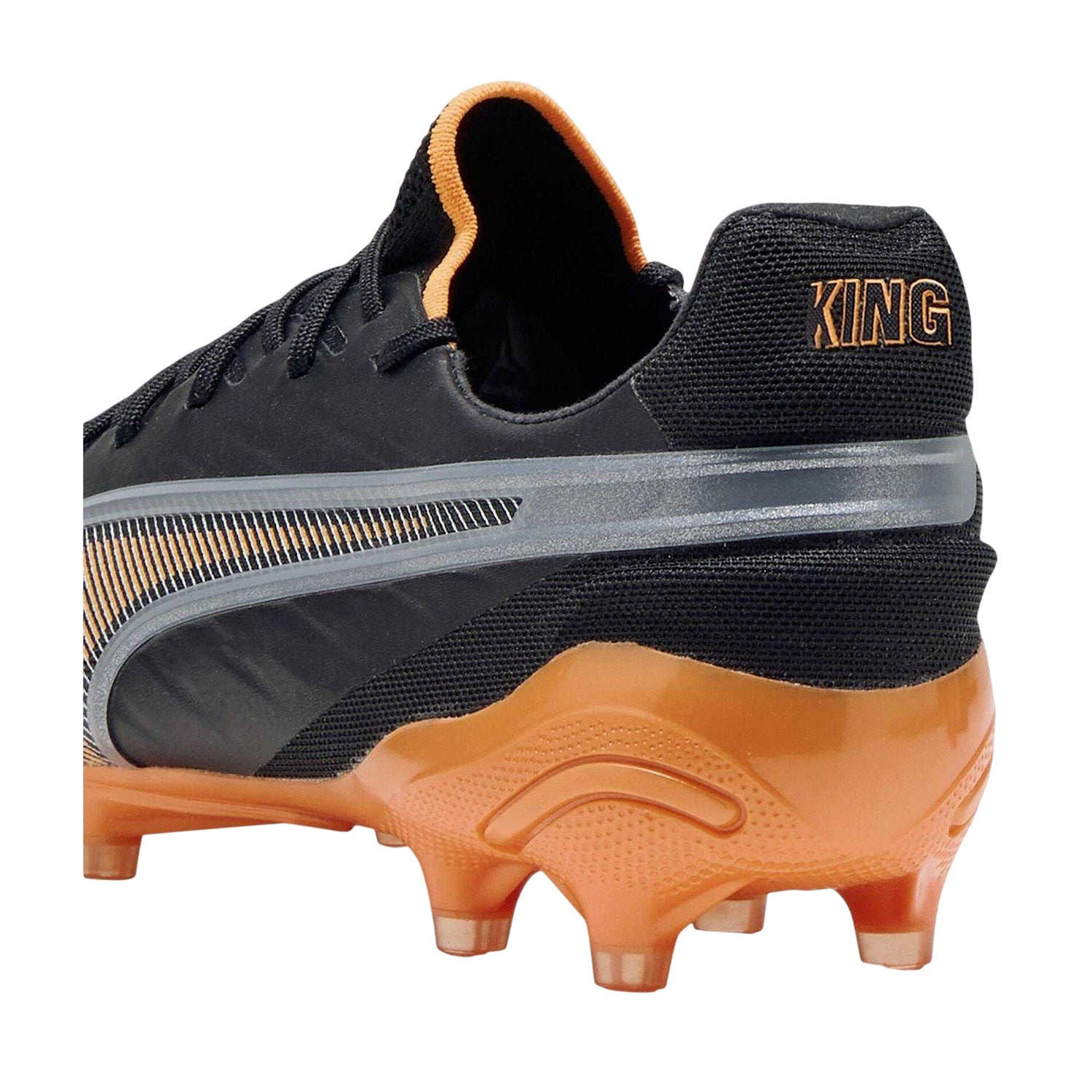 Black-Orange - Back - Puma Mens King Ultimate Firm Ground Football Boots