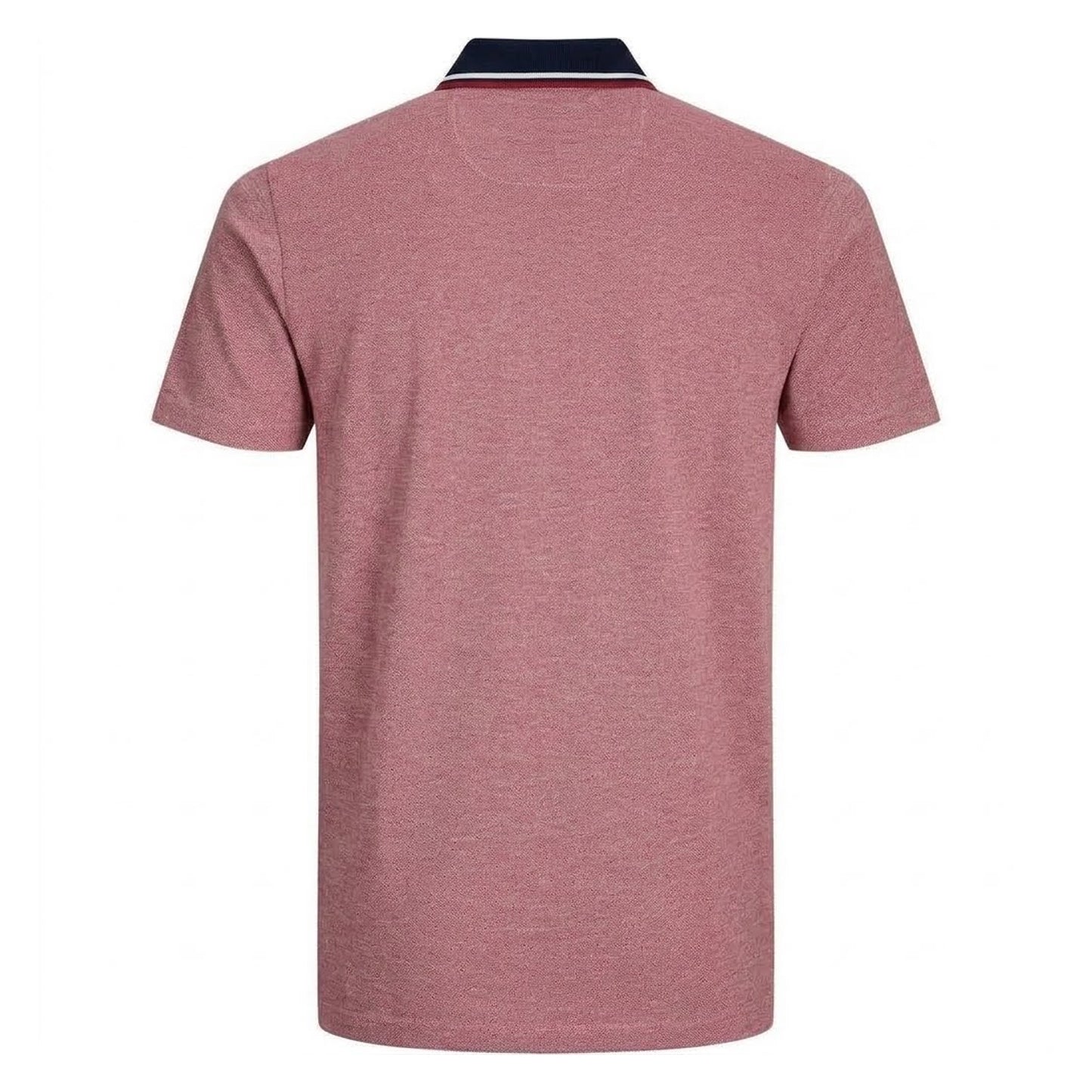 Rio Red - Back - Jack And Jones Mens Regular Short-Sleeved Polo Shirt