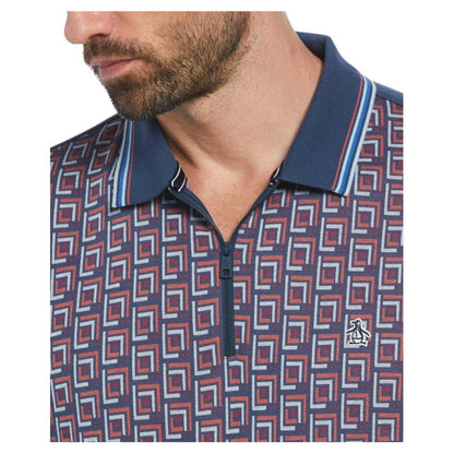 Sargasso Sea - Side - Original Penguin Mens Short-Sleeved Polo Shirt