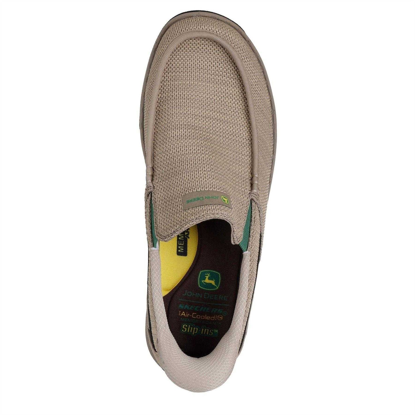 Taupe - Lifestyle - Skechers Mens Melson 2 Mesh Casual Shoes