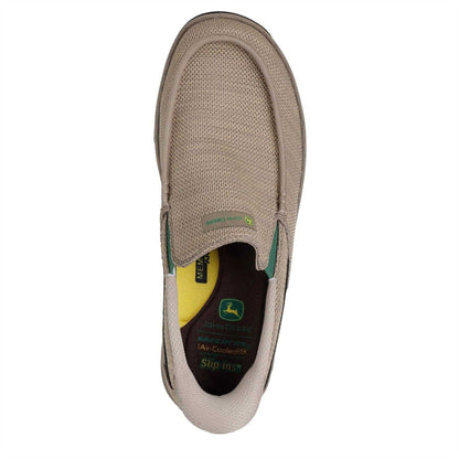 Taupe - Lifestyle - Skechers Mens Melson 2 Mesh Casual Shoes