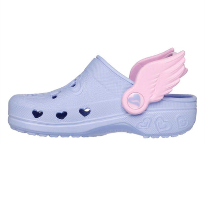 Lavender-Pink - Side - Skechers Childrens-Kids Sweetheart Clogs