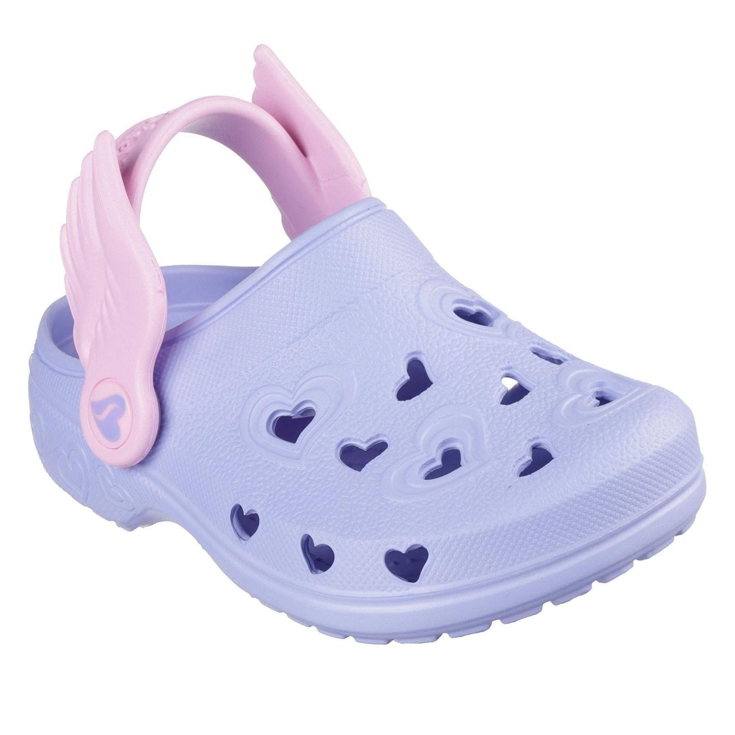 Lavender-Pink - Pack Shot - Skechers Childrens-Kids Sweetheart Clogs