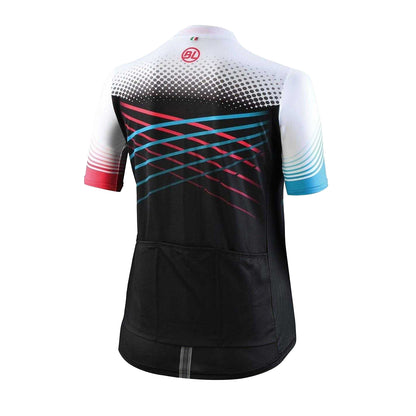 Black-Fuchsia - Back - Bicycle Line Womens-Ladies Edera MTB Cycling Jersey